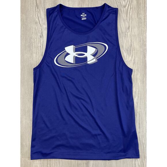 Under Armour Purple Loose Fit Tank Men’s Size S - Picture 1 of 6